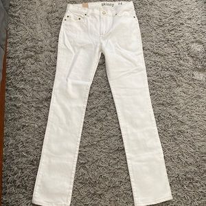 Boys creamy white stretch denim -JCrew crew cuts.